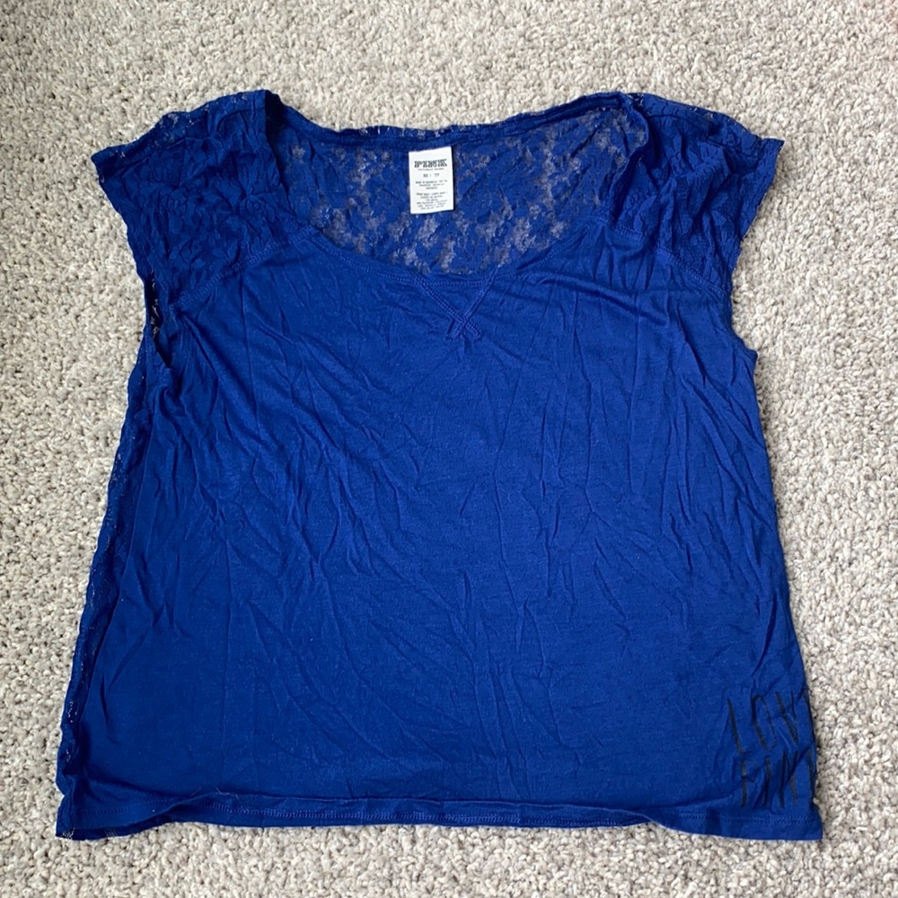 PINK Victoria’s Secret lace back tshirt.